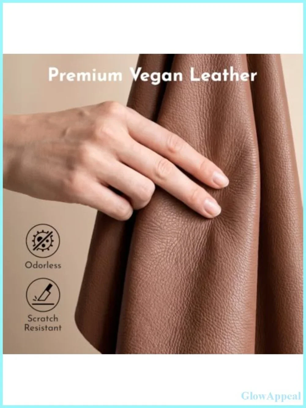 Vegan Leather Bucket Purse Top Handle Handbag with Detachable Pouch